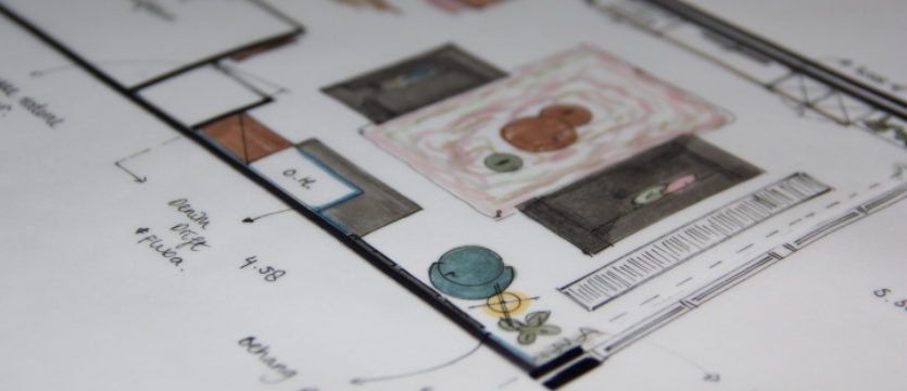 Huisje, boompje, kleedje en opbergruimte.